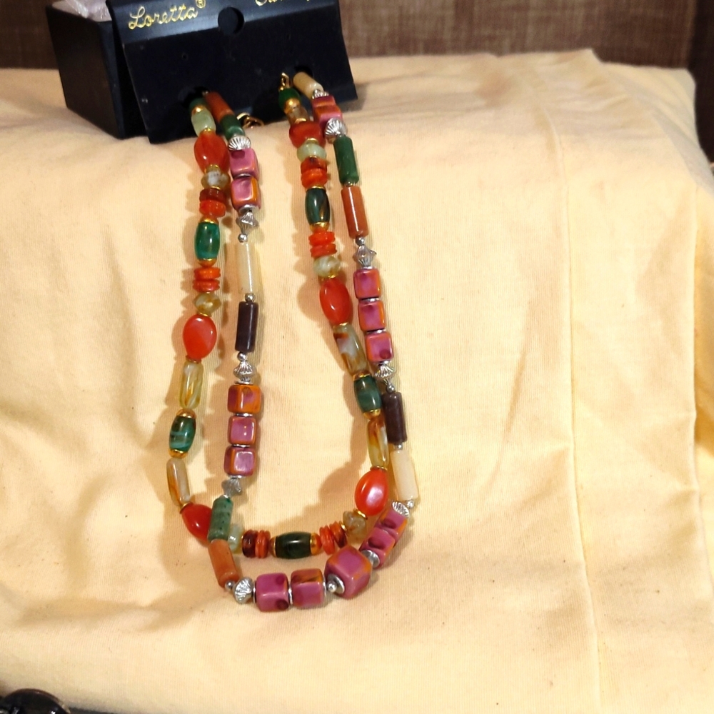 2 Beaded necklace